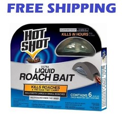Hot Shot Liquid Roach Bait, Roach Killer, 1 Pack, 6-Count