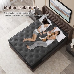 12″14″ Twin Full Queen King Size Mattress in a Box Hybrid Spring Memory Foam