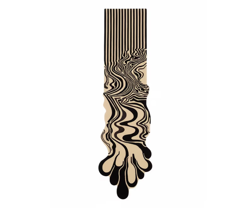 Wendy Morrison «Story» Melting Cream Runner – Luxury Abstract Hand-Tufted Wool