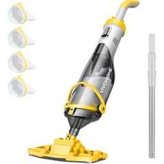 Cordless Rechargeable Pool Vacuum Handheld Pool Cleaner with Telescopic Pole