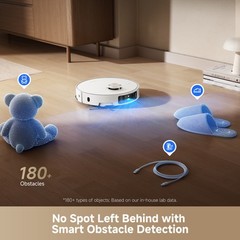 DREAME L50 Ultra White Robot Vacuum 19,500Pa Suction｜Certified Refurbished