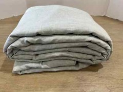 Pottery Barn Belgian Flax Linen Mineral Drape ONE 100×120″ Blackout