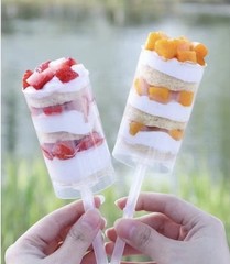 25PCS Push Up Cake Pop Containers Clear Dessert Push Pops Lids Party Treat Cups