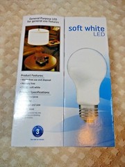 *Lot of 16/32/64/128 Bulbs* Pack GE Soft White LED A19 Light Bulbs Dimmable 60W