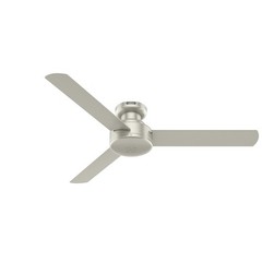 Hunter Fan 52 inch Matte Nickel Indoor Ceiling Fan with 3 Blades and No Light
