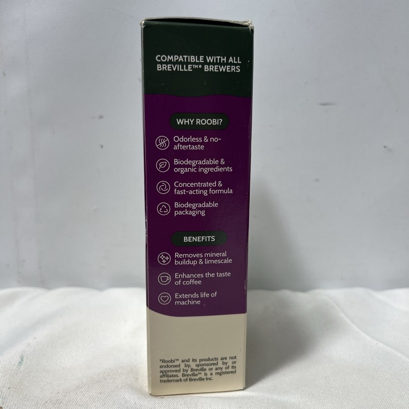 2 Pack Roobi Breville Compatible Descaling Solution To Clean & Descale ~ NEW gallery