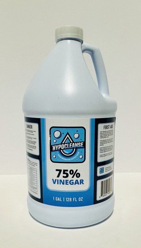 75% Vinegar – Concentrated Acetic Acid – All Natural Cleaning Vinegar – 1 Gallon