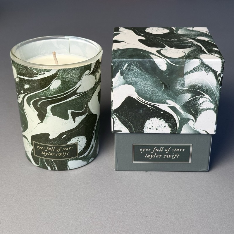 RARE Taylor Swift EVERMORE Album “eyes full of stars” Candle NIB Official Merch