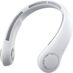 JISULIFE Portable Neck Fan, Hands-Free Bladeless, 5 Speeds, 4000 mAh Battery Ope