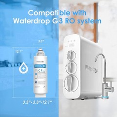 Waterdrop G3-N1CF RO System Replacement Filter 6-Month Replacement for G3-W &