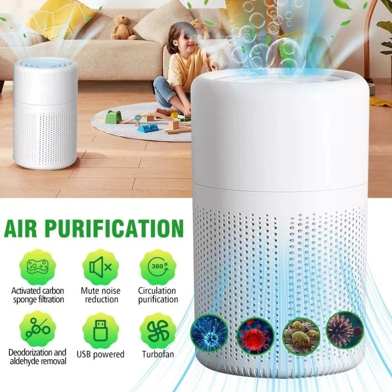 Home HEPA Air Purifier Air Cleaner for Allergies Smoke Mold Odor Dust Large Room