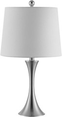 Lighting Collection Benita Modern Contemporary Nickel Iron 24-Inch Bedroom Livin
