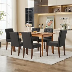 GARVEE Upholstered Dining Chairs Fabric Parsons Dining Room Chair with Wood Legs