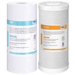 2-12 Pack 10″x4.5″ Big Blue Sediment Carbon Block Water Filter Whole House Sets