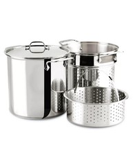 ALL CLAD SIMPLY STRAIN 12 qt Stainless Steel Multi-Pot