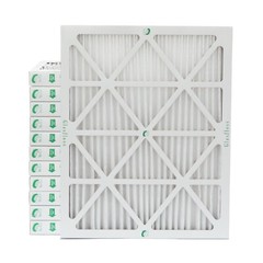 20x25x2 MERV 10 AC Air Filters. Box of 6. Actual Size: 19-1/2 x 24-1/2 x 1-3/4