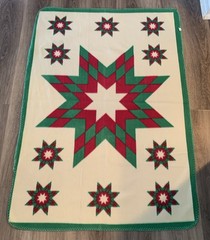 Native Southwestern American Design Poly Fleece Throw Lap Blanket 33″x48″