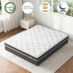 12″ 14″ Mattress Queen Full Size Comfort Spring Memory Foam Hybrid in a Box