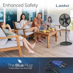Adjustable Height Oscillating Floor Fan Three Speed Cooling Portable Stand Fan