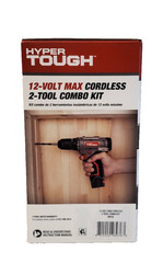 Hyper Tough 12V Max Cordless 2-Tool Drill and Impact Driver Combo Kit, 3/8-inch