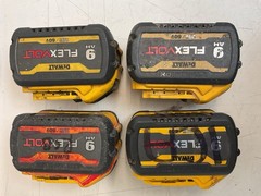 DeWalt DCB609 (4x) 9ah Lithium-Ion Flexvolt Battery 20/60v ***PARTS OR REPAIR***