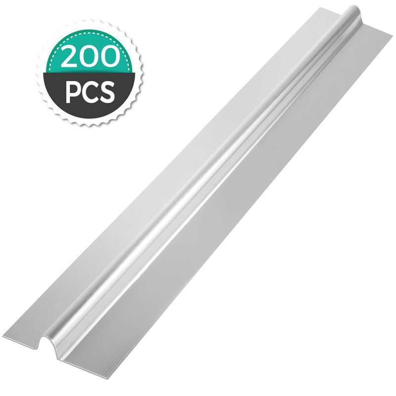 200-4′ Omega Aluminum Radiant Floor Heat Transfer Plates for 1/2″ PEX Tubing