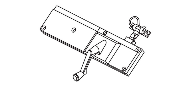 Brixwell 36-342-3 Manual Skylight Operator White Angle Drive No Handle