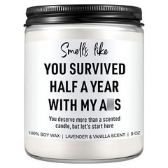 6 Month Anniversary Candle for Boyfriend Girlfriend – 6 Months Wedding Annive…