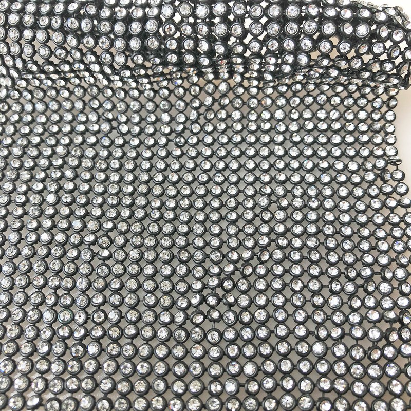 Bling Wedding Rhinestone Mesh Cake Craft Sparkly Trim Diamante Wrap Ribbon 0.5
