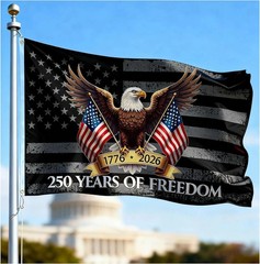 250 America Flag, 3X5 Ft, USA 250Th Anniversary Patriotic Design,1776-2026 100D