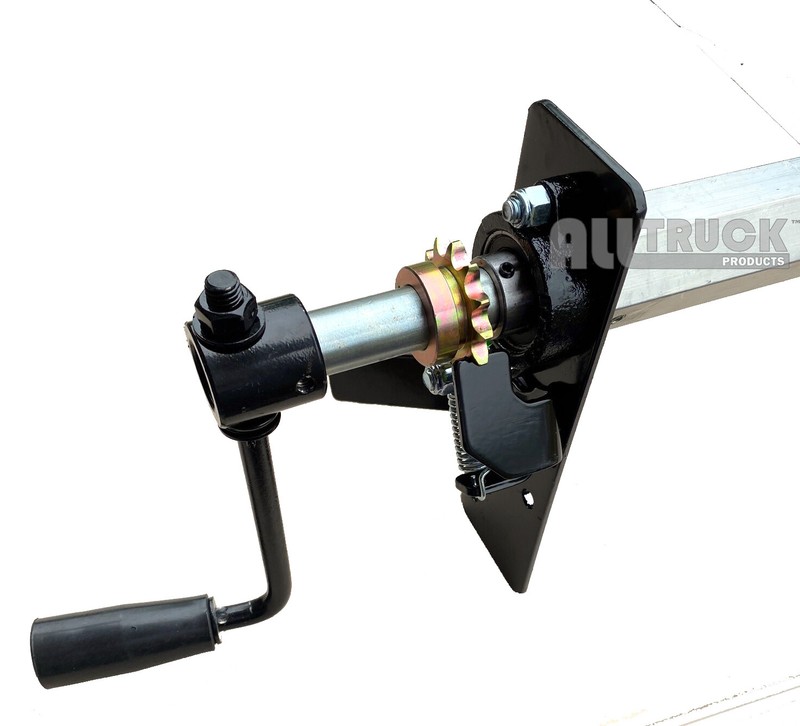 Dump Truck Trailer Hand Crank Manual Pull Tarp Roller Kit 5′ to 8′ wide