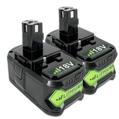 Lot of 2 For RYOBI 18V 8.0Ah P108 High Capacity Battery 18Volt Lithium-Ion NEW