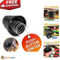 Gas Grill Igniter Replacement – 1.22″ AA Battery Push Button & Tool-Free Install