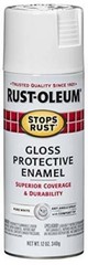 Rust-Oleum 250702 Stops Rust Spray Paint, 12-Ounce, Gloss Pure White