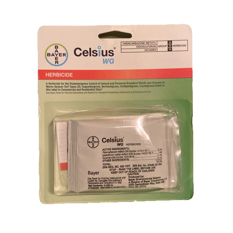 Celsius WG – Single dose 0.226 oz Easy Mix Packet – Post Emerge Weed Control