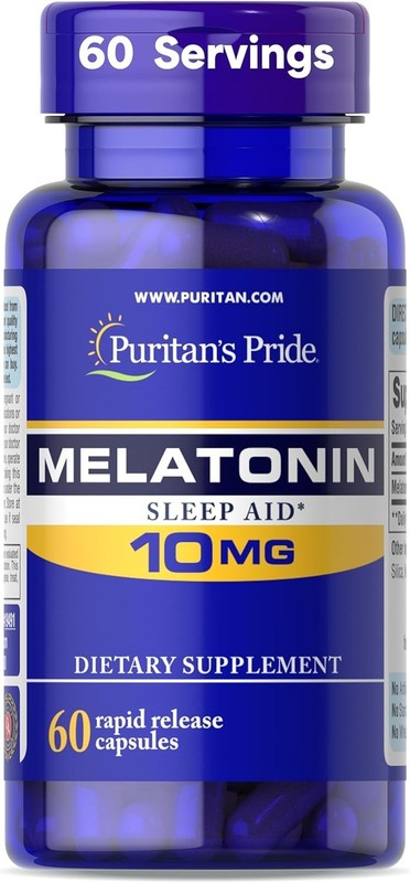 Premium Super Strength Melatonin 10Mg Sleep Aid, Dietary Supplement for Sound, R
