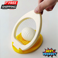 Egg Slicer & Dicer for Hard Boiled Eggs – Heavy Duty Cutter with Stainless Wire