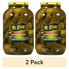 (2 pack) Mt. Olive Kosher Baby Dill Jumbo Pickles – 66 fl oz