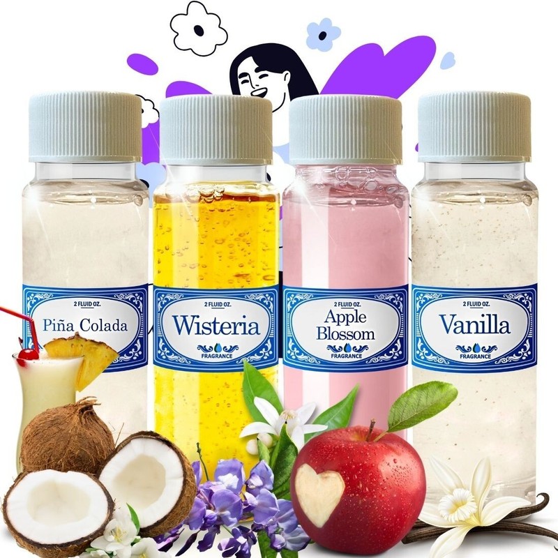 Boho Bliss 2.0 Fl Oz Rainbow Vacuum, Hyla, Sirena Fragrance 4 Pack