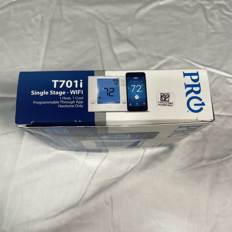 PRO1 T701i Thermostat Single Stage - WIFI 1 Heat, 1 Cool Programmable With App gallery