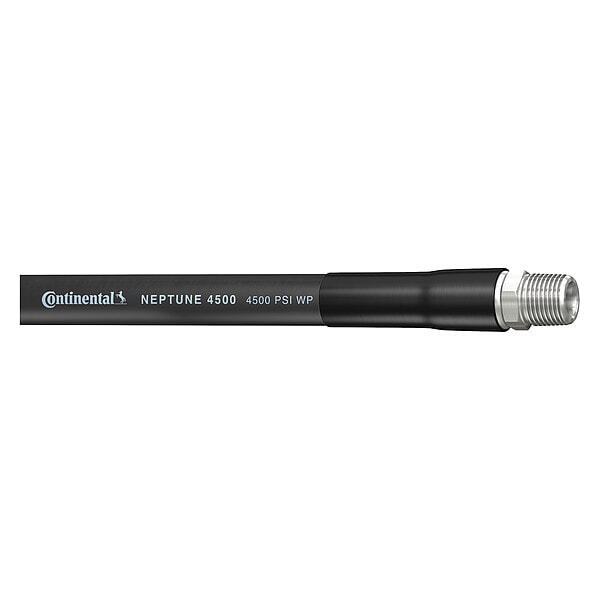 Continental Black Neptune Hose Smooth Cover, 4500 PSI, 3/8″ x 75 ft