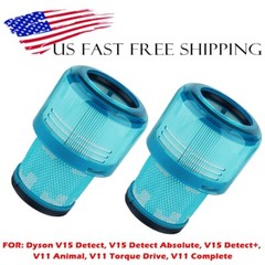 2 Pack HEPA Filter Replacements For Dyson V15 V11 Detect Cordless Vacuum Cleaner
