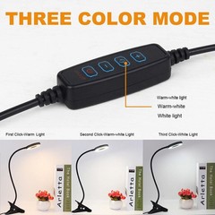 LED Desk Lamp Adjustable Swing Arm Lamp with Clamp Eye-Caring Reading Light