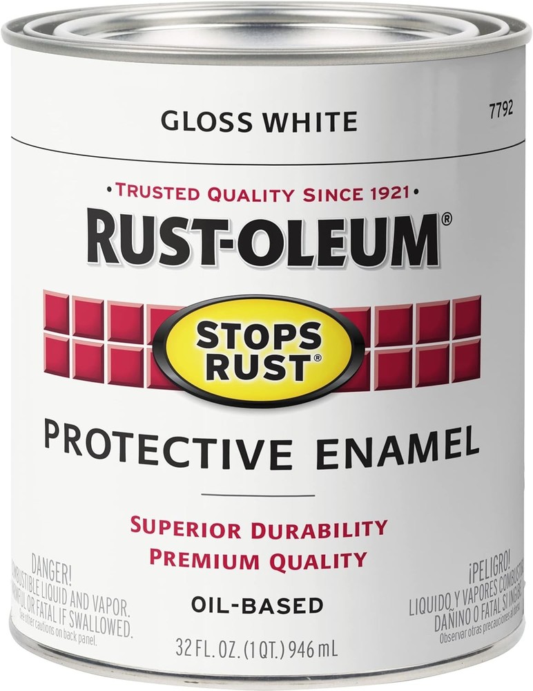 Rust-Oleum Stops Rust Brush-On Paint – 32 FL OZ Quart -Multiple Colors Available