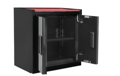 Hyper Tough Mini Tool Cabinet – 11.6-Inch Steel Storage Cabinet, Black