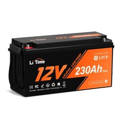 Litime 12V 230Ah Plus Lithium Battery LiFePO4 Low-Temp For RV Marine-Refurbished