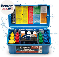 K-2006-SALT FAS-DPD, 9-In-1 Pool & Spa Test Kit, Free & Combined Chlorine, Ph, A