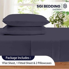 SGI 400 Thread Count 100% Egyptian Cotton King Set Ultra Soft, Breathable, De…