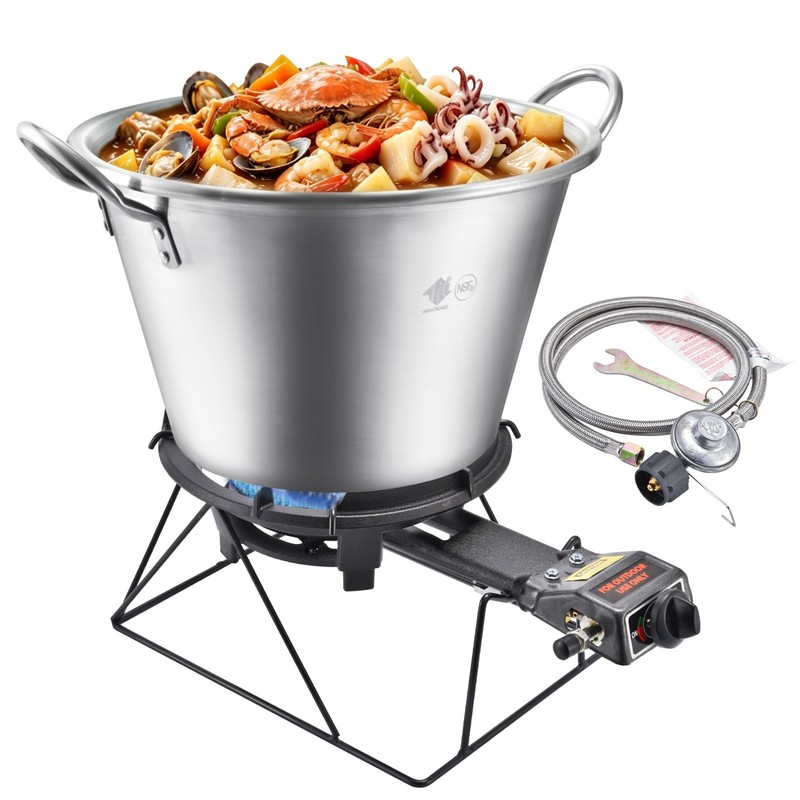 ARC 41QT Mexican Cazo Set Outdoor Wok,30,000BTU Propane Burner With Stand