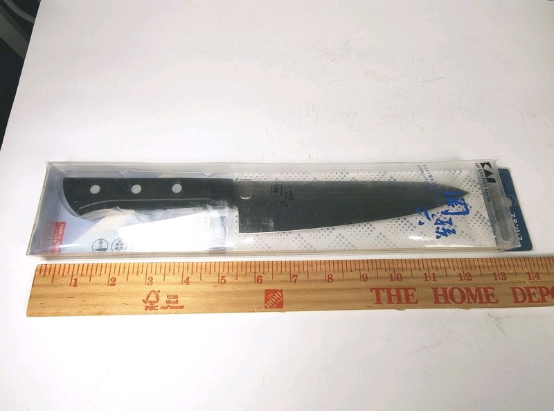 NEW Japanese KAI Seki Magoroku Watakake Gyuto Knife 180mm AB-5422 Made in JAPAN gallery